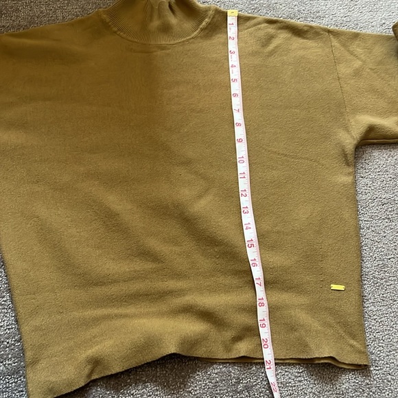 Scotch & Soda Cowl Neck Cotton Chartreuse Sweater Size S - Picture 7 of 10